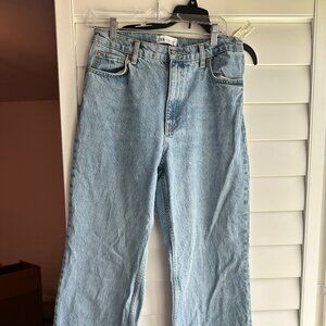 Zara High Rise Wide Leg Jeans